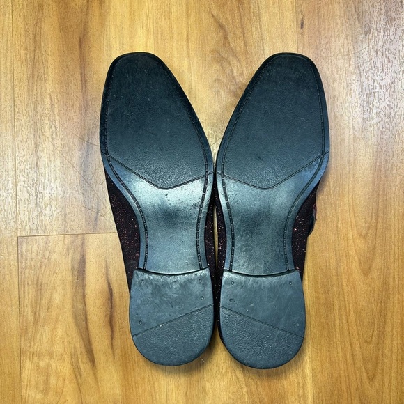 Couture 1910 Men's Red Sparkle Slip-On Fashion Shoes - Picture 8 of 11